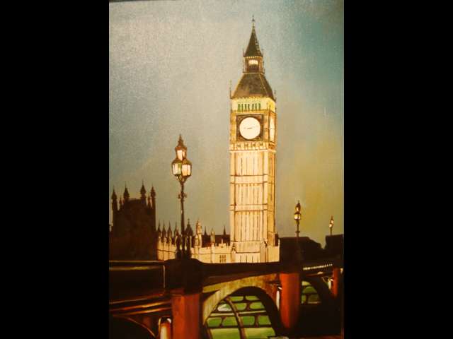 schilderij stadsgezicht londen bigben