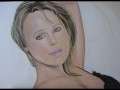 schilderij portret charlize theron