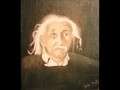 schilderij portret einstein