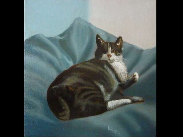 schilderij wildlife poes2