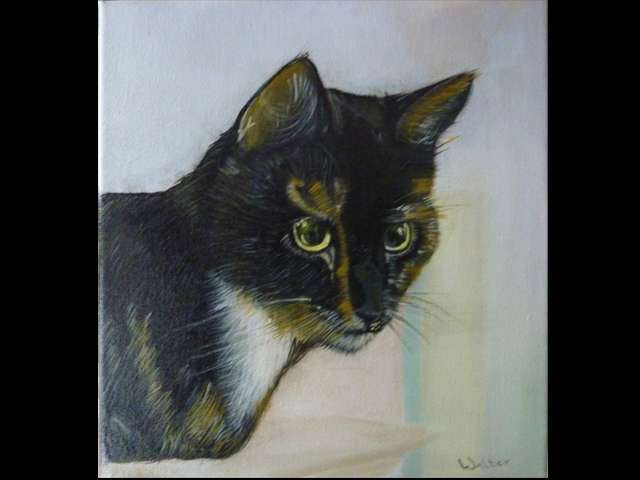 schilderij wildlife poes3